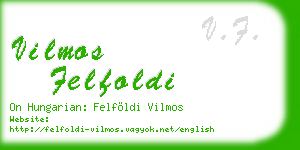 vilmos felfoldi business card